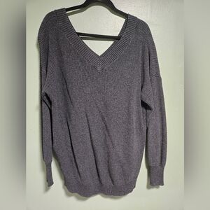 Victoria's Secret Gray V-Neck Sweater